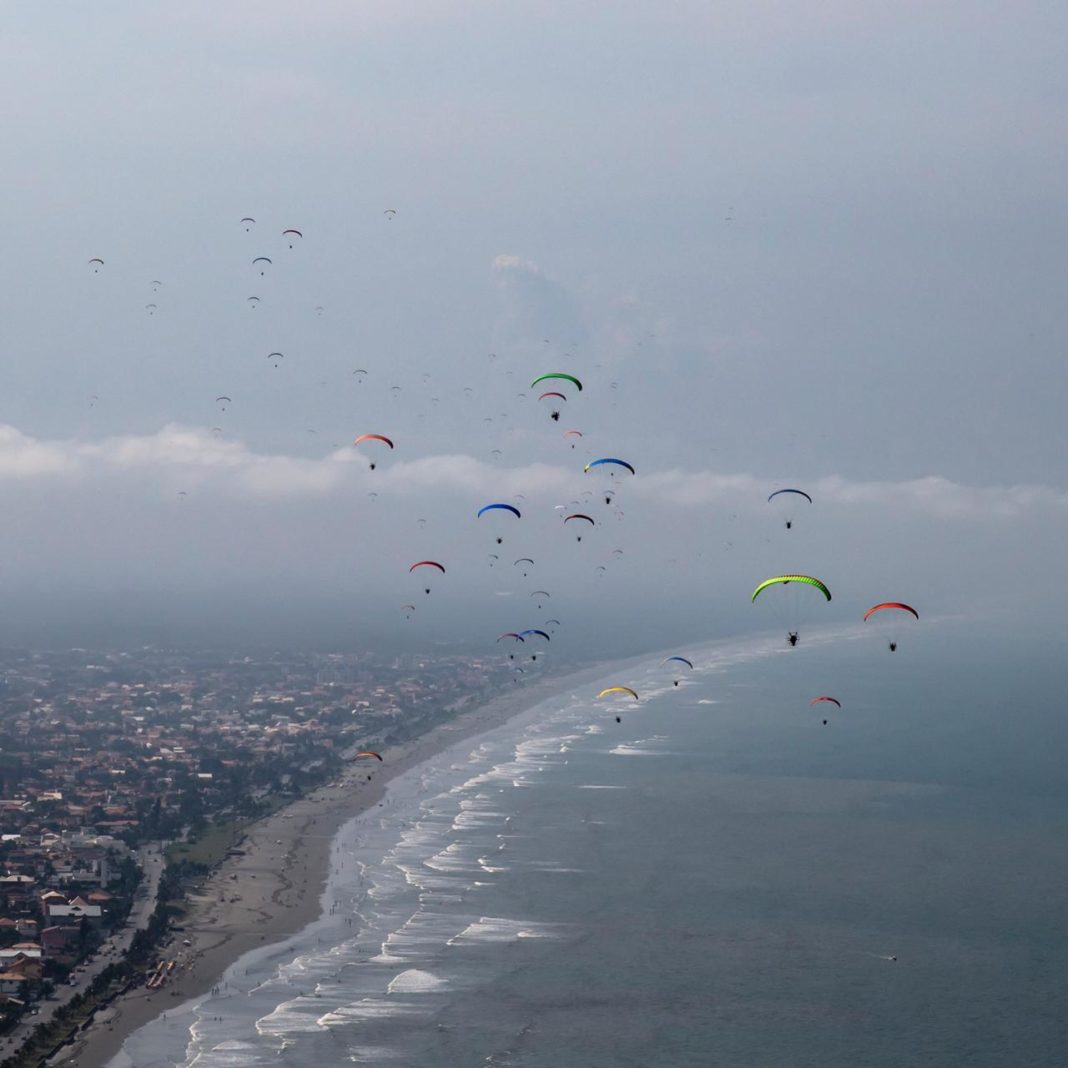 Pilotos de paramotores - Recorde brasileiro