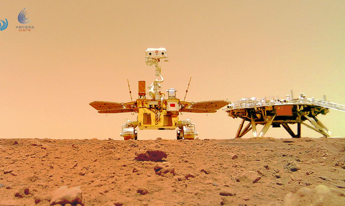 Robô chinês na superfície de Marte