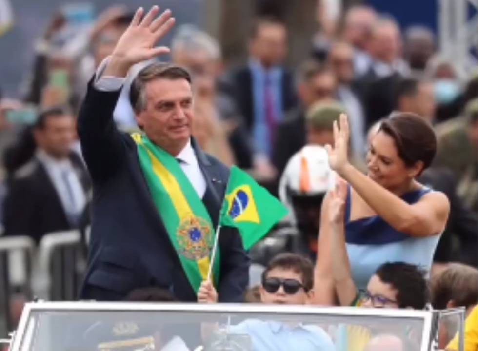 Bolsonaro no desfile independência
