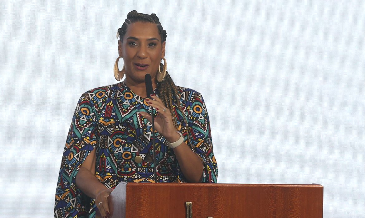 Posse da ministra da Igualdade Racial, Anielle Franco.