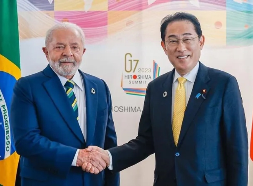 Lula e primeiro-ministro japonês, Fumio Kishida