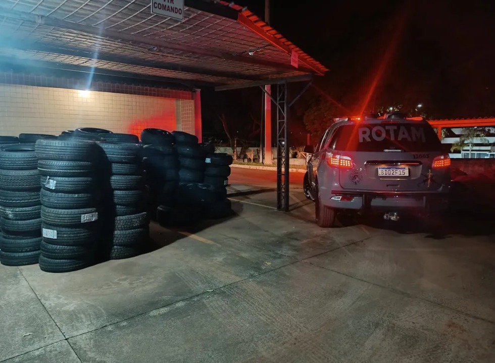 apreensão de pneus contrabandeados