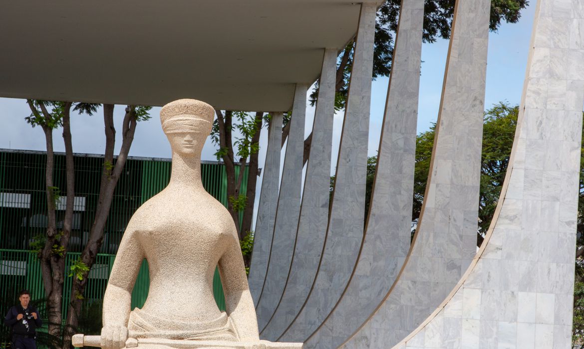Brasília (DF) 11/04/2023 Fachada do palácio do Supremo Tribunal Federal (STF)