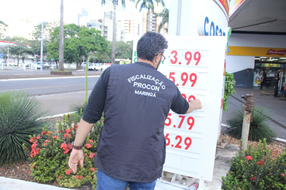 Procon Maringá - preço dos combustíveis