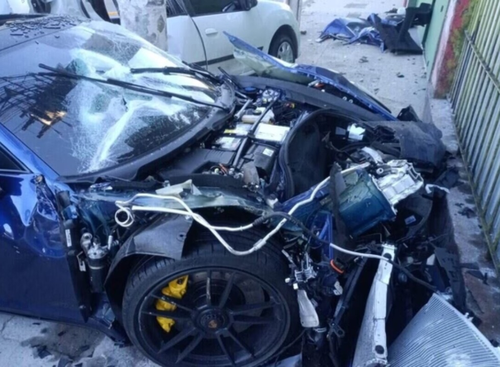 acidente Porsche