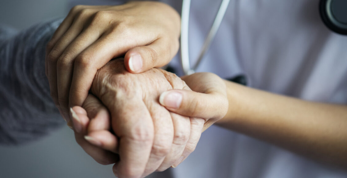 Closeup Of A Support Hands