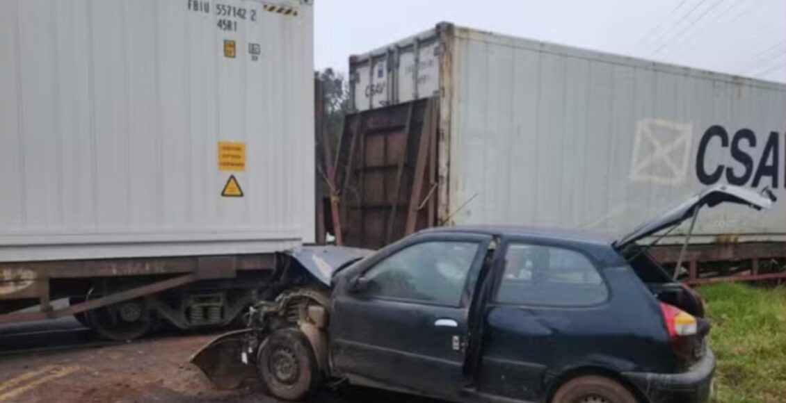 Colisao Carro Trem Tres Pessoas Feridas