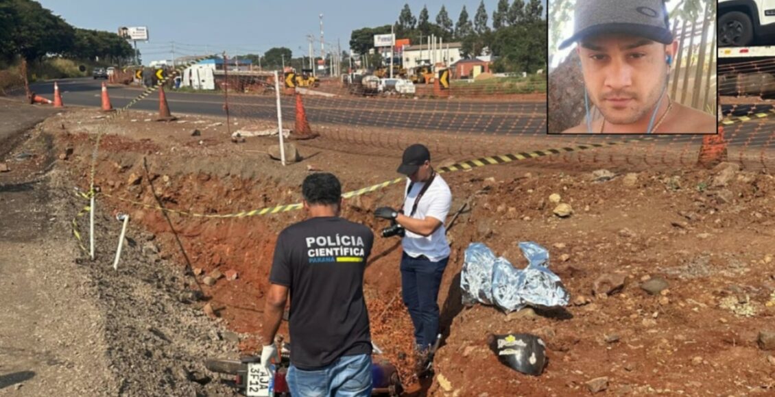 Motociclista Encontrado Morto Valeta Acidente Rodovia Maringa