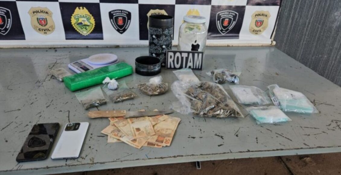 Policia Apreende 1 Kg Maconha Prende Casal Trafico Maringa