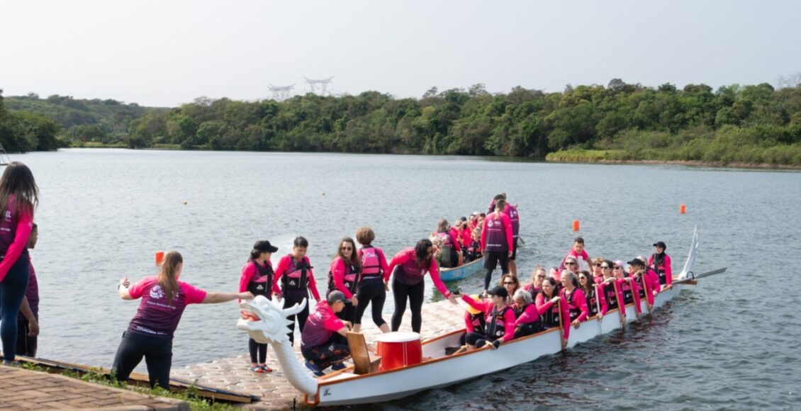 Com Remadas E Flores Itaipu Abre A Programacao Do Outubro Rosa