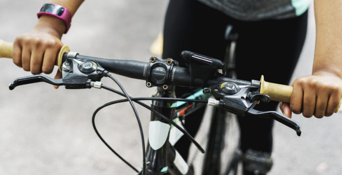 Close Up Of Someone Riding A Bike