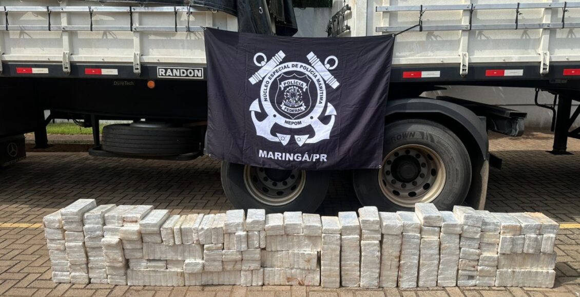 Polícia Federal apreende 332,6 kg de cocaína em Paiçandu/PR