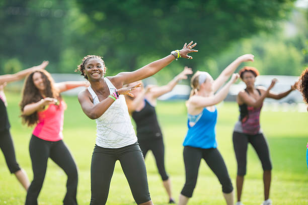 Outdoor Diverse Dance Fitness Class