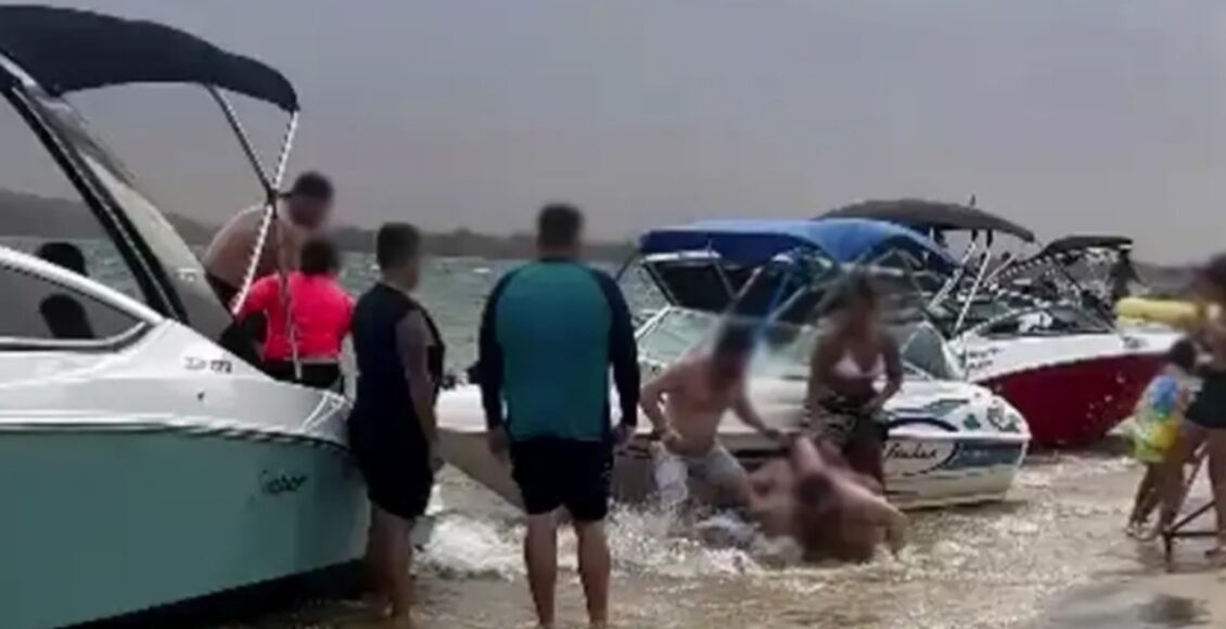 Confusao Briga Entre Banhistas Termina Em Agressoes Em Prainha De Porto Rico Veja O Video