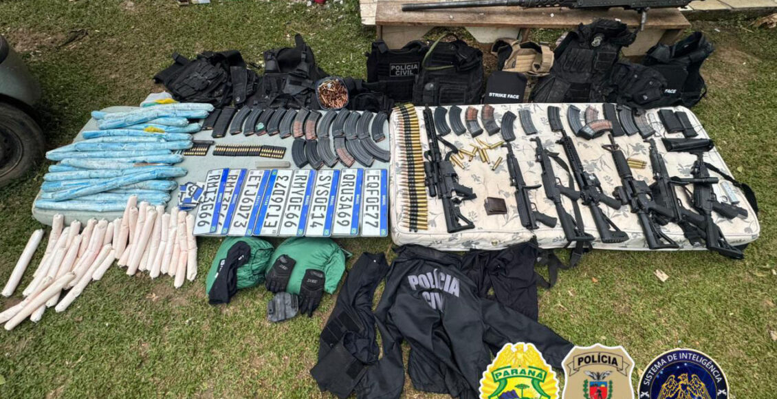 Policias Impedem Roubo De Grandes Proporcoes E Apreendem Arsenal No Parana