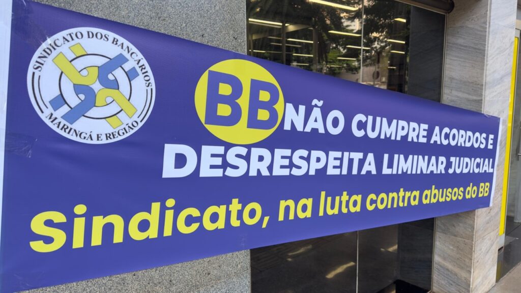 Sindicato Dos Bancarios De Maringa E Regiao Realiza Protesto Nesta Quinta 23 Contra O Banco Do Brasil 2