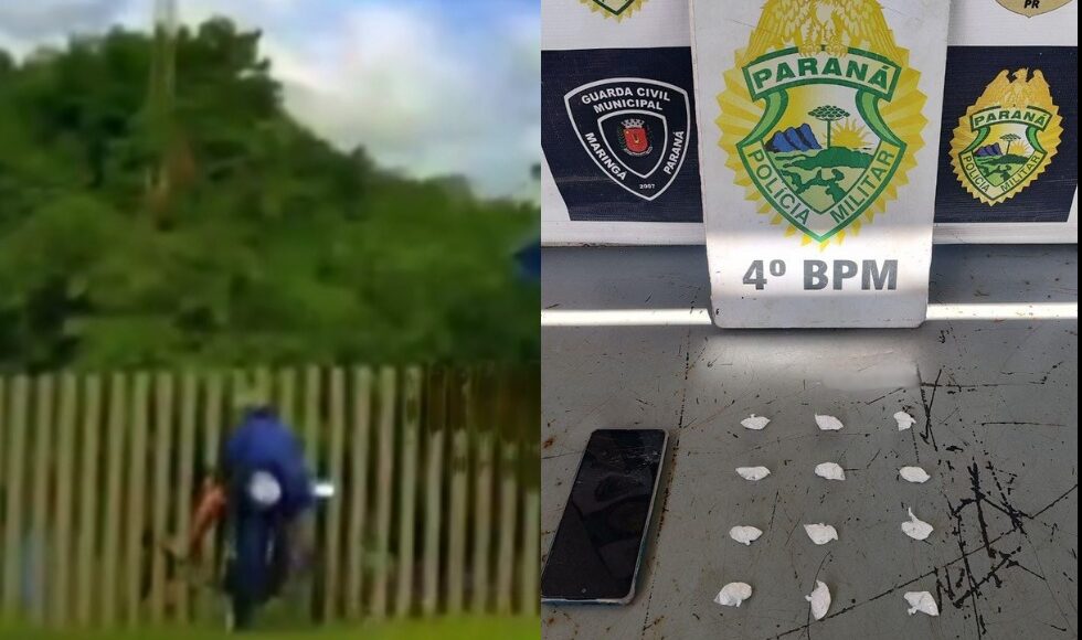 Traficante Tenta Fugir Da Policia Bate Em Muro Da Sanepar E E Preso Em Maringa