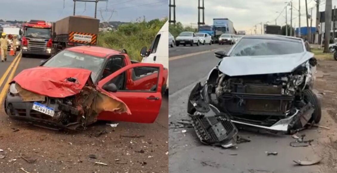 Colisao Entre Dois Carros Deixa Dois Feridos No Contorno Sul De Maringa