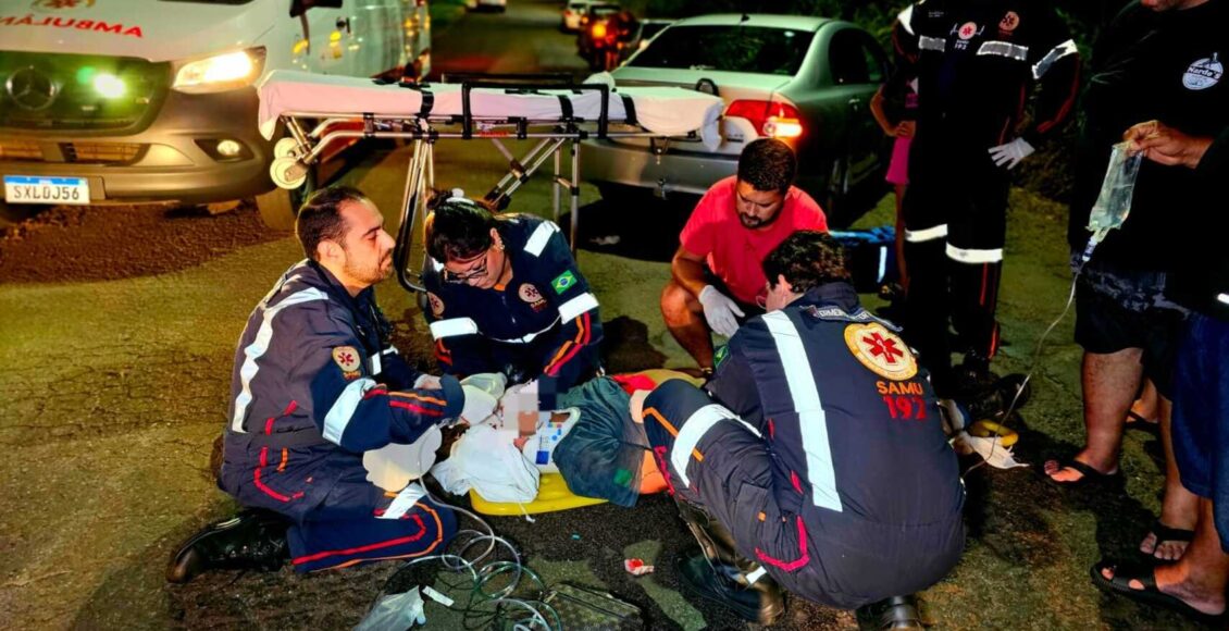 Motociclista Fica Gravemente Ferido Apos Ser Arremessado A Mais De 100 Metros No Contorno Norte De Maringa