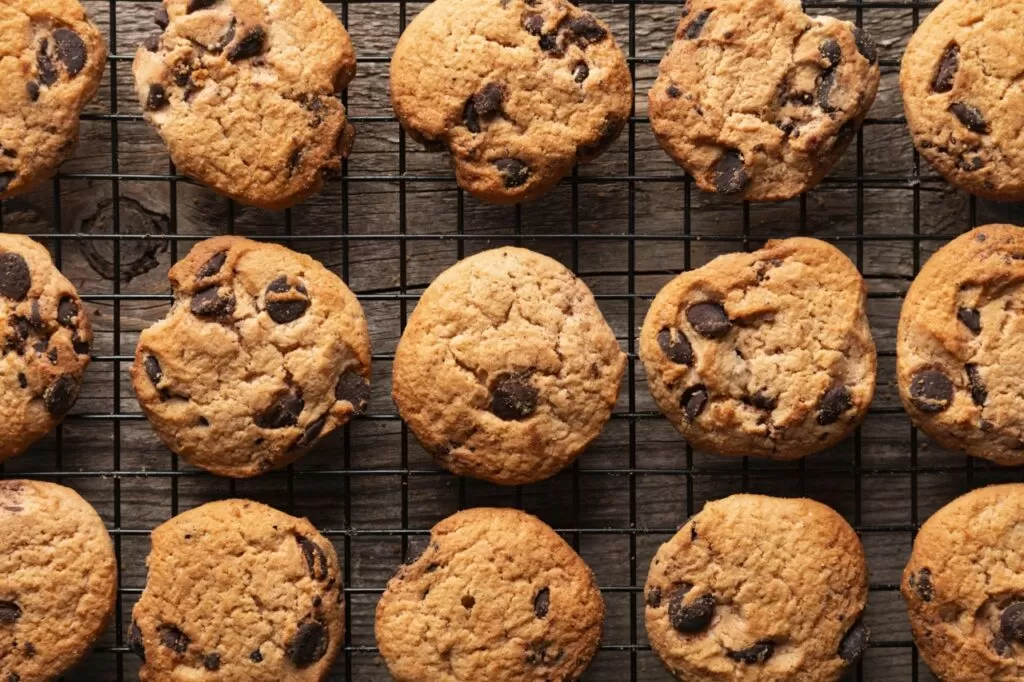 Top View Chocolate Cookies