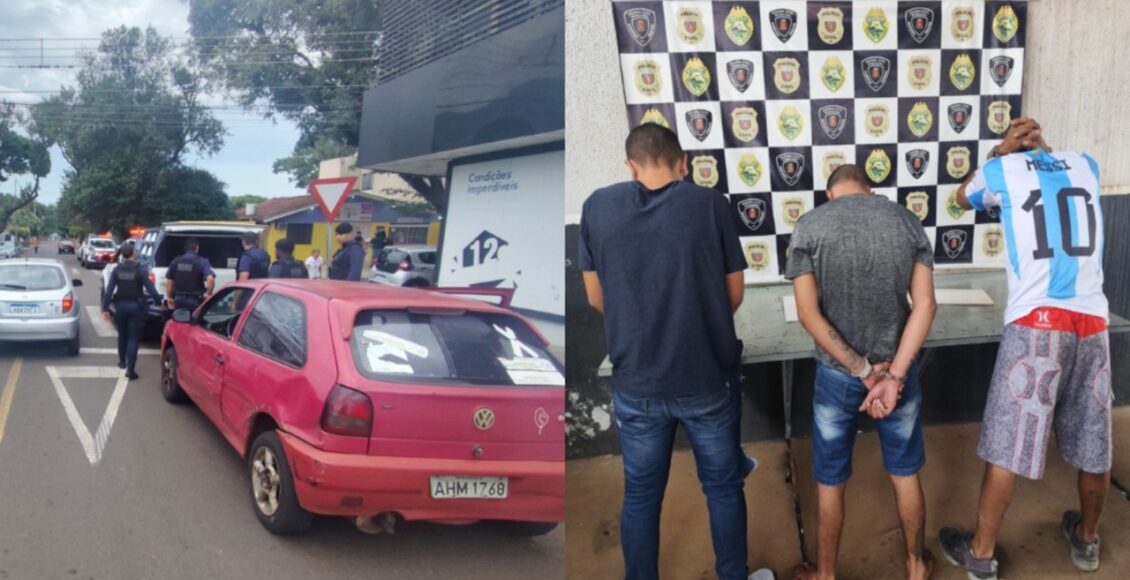 Apos Perseguicao Guarda Civil Recupera Carro Furtado Horas Antes Tres Pessoas Sao Presas