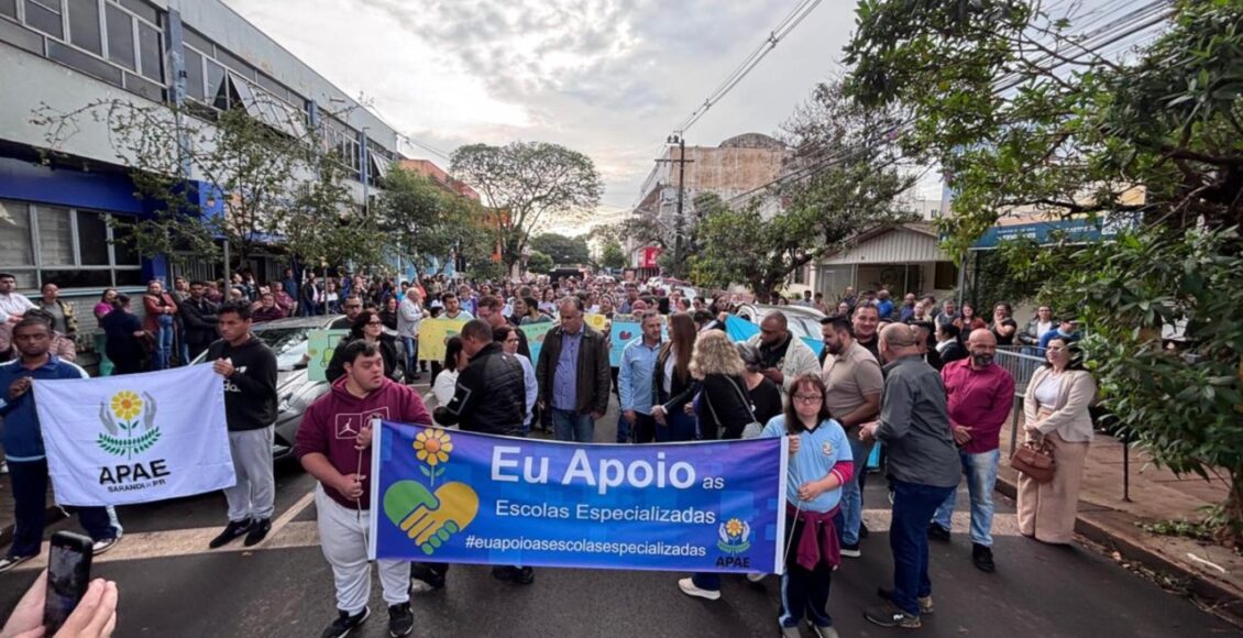 Apae De Sarandi Realiza Mobilizacao Com Apoio Da Prefeitura Contra Ameaca A Educacao Especial