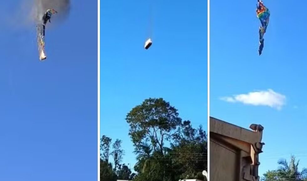 Balao Pega Fogo E Cai Em Santa Catarina 8 Pessoas Morreram