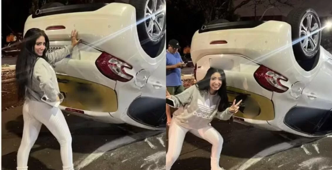 Capotou Tirou Foto E Viralizou Estudante De Maringa Faz Piada Apos Acidente E Ganha Destaque Nas Redes Sociais