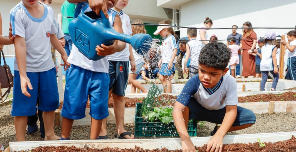 Prefeitura De Maringa Realiza Plantio De Mudas E Reativacao Da Horta No Cmei Zilda Arns