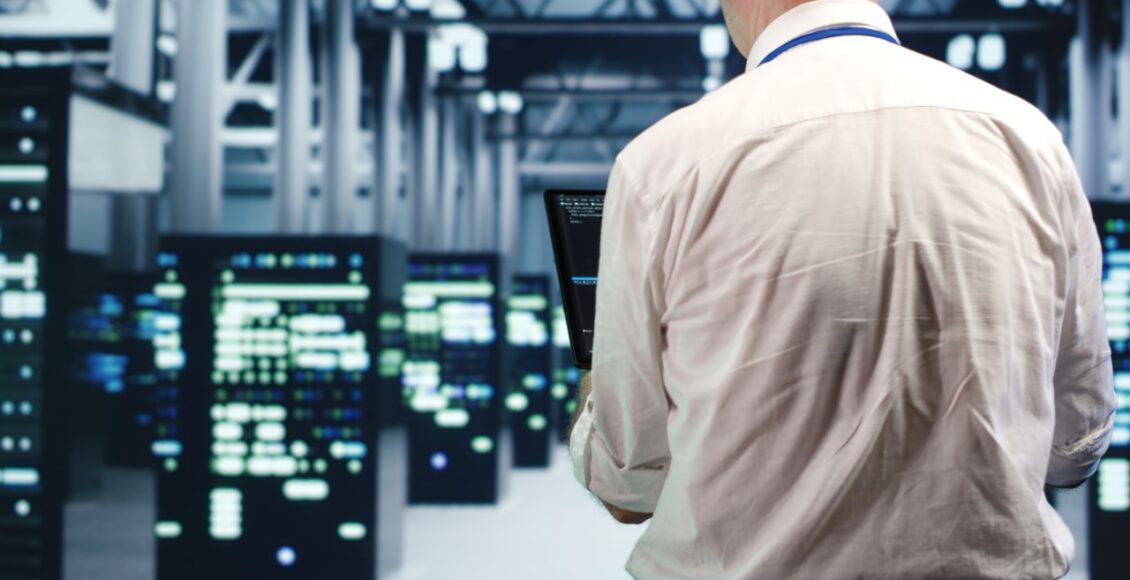 Repairman Running Code In Data Center