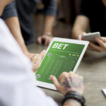 People Bet Soccer Game Match On Internet