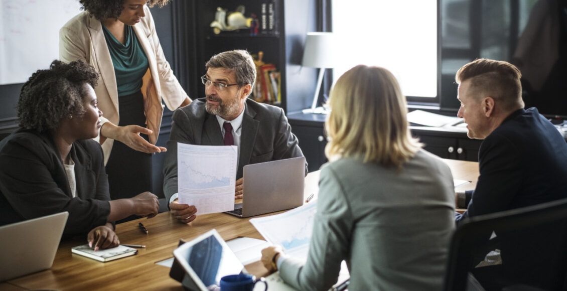 Business People In A Meeting