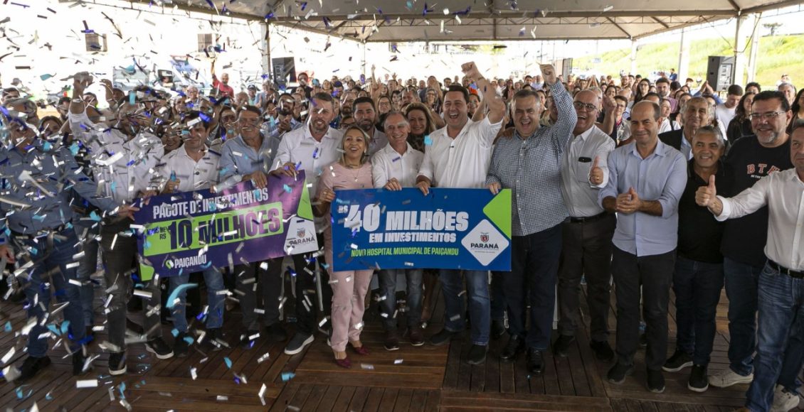 Ratinho Junior anuncia pacotes de investimentos na área da saúde em Astorga e Paiçandu