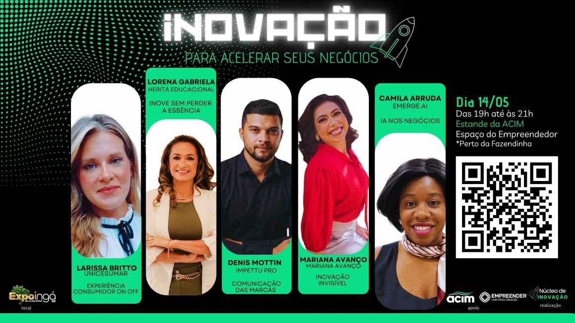 Especialistas em gestão, marketing e IA se reúnem na Expoingá para evento voltado a empresários e empreendedores