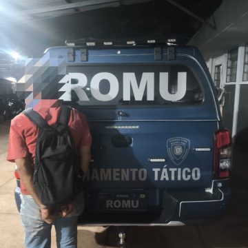 Homem é preso por descumprir medida protetiva e resistir à abordagem no Jardim Guairacá