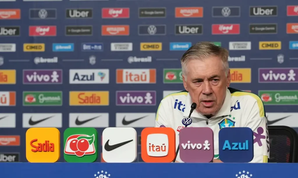 Ancelotti prepara mudanças e testa novas opções da Seleção Brasileira em amistoso contra o Egito