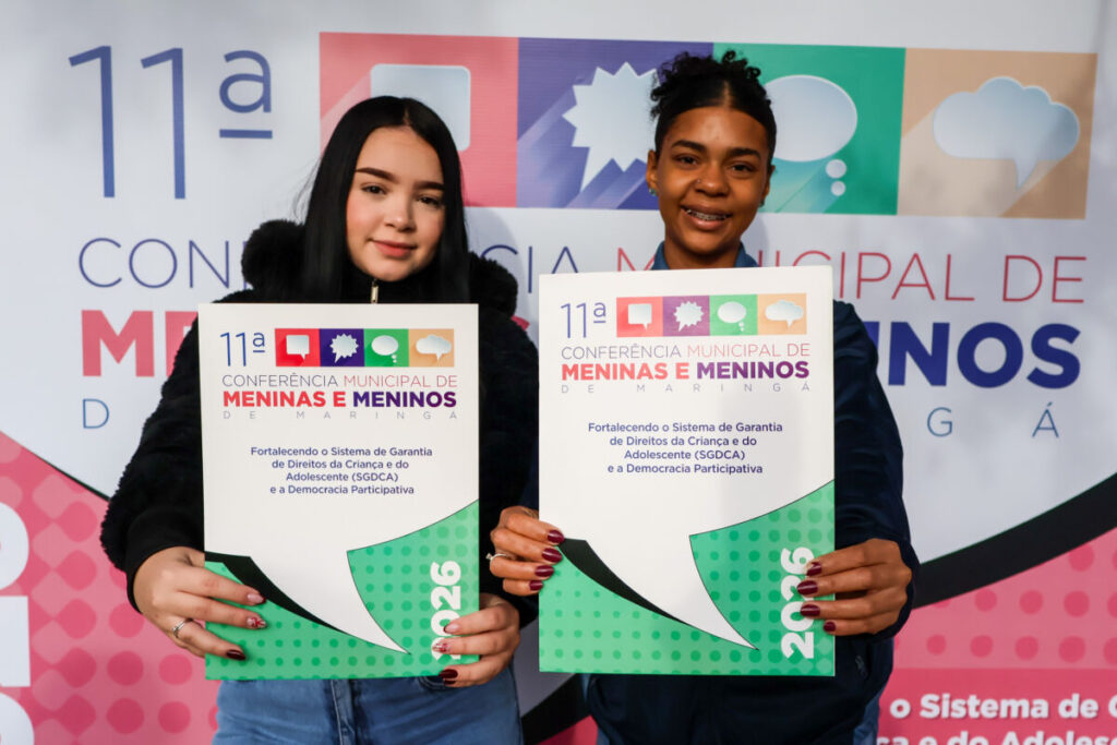 Cerca de 300 crianças e adolescentes participam de conferência sobre garantia de direitos em Maringá