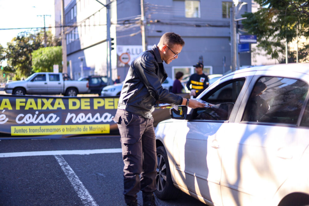 Maringá promove ações de educação para incentivar a participação de todos por um trânsito mais consciente